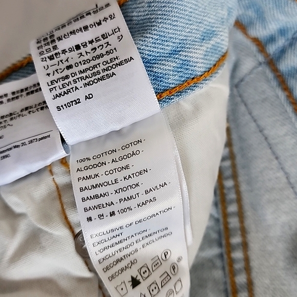 Levis 501 button fly cutoffs high rise jean shorts sz 26 27 28 29 30 31 nwt - Picture 6 of 6